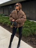 Tahoe Puffer Jacket in Brown