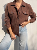 Fleming Fleece Jacket in Brown