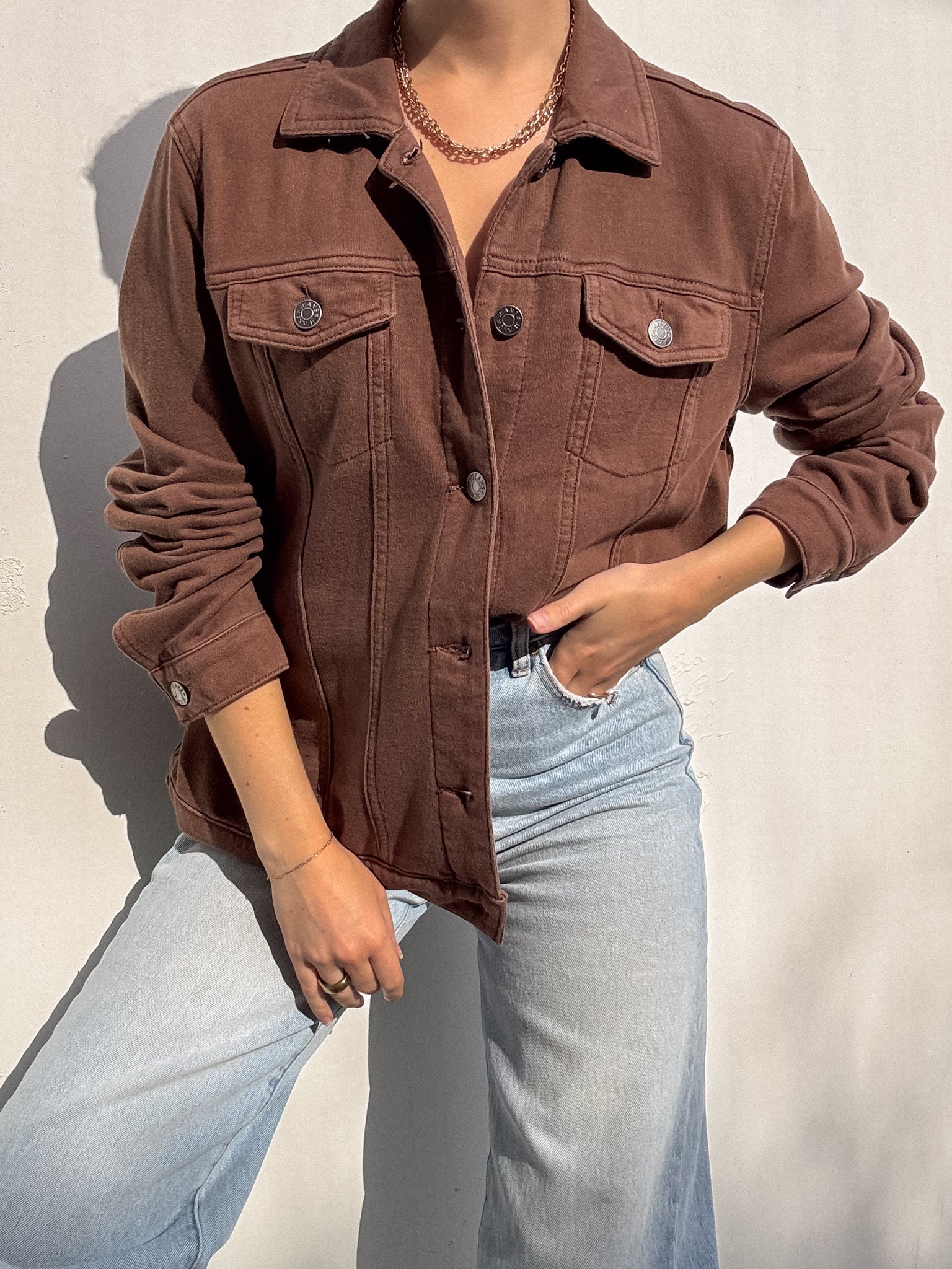 Fleming Fleece Jacket in Brown