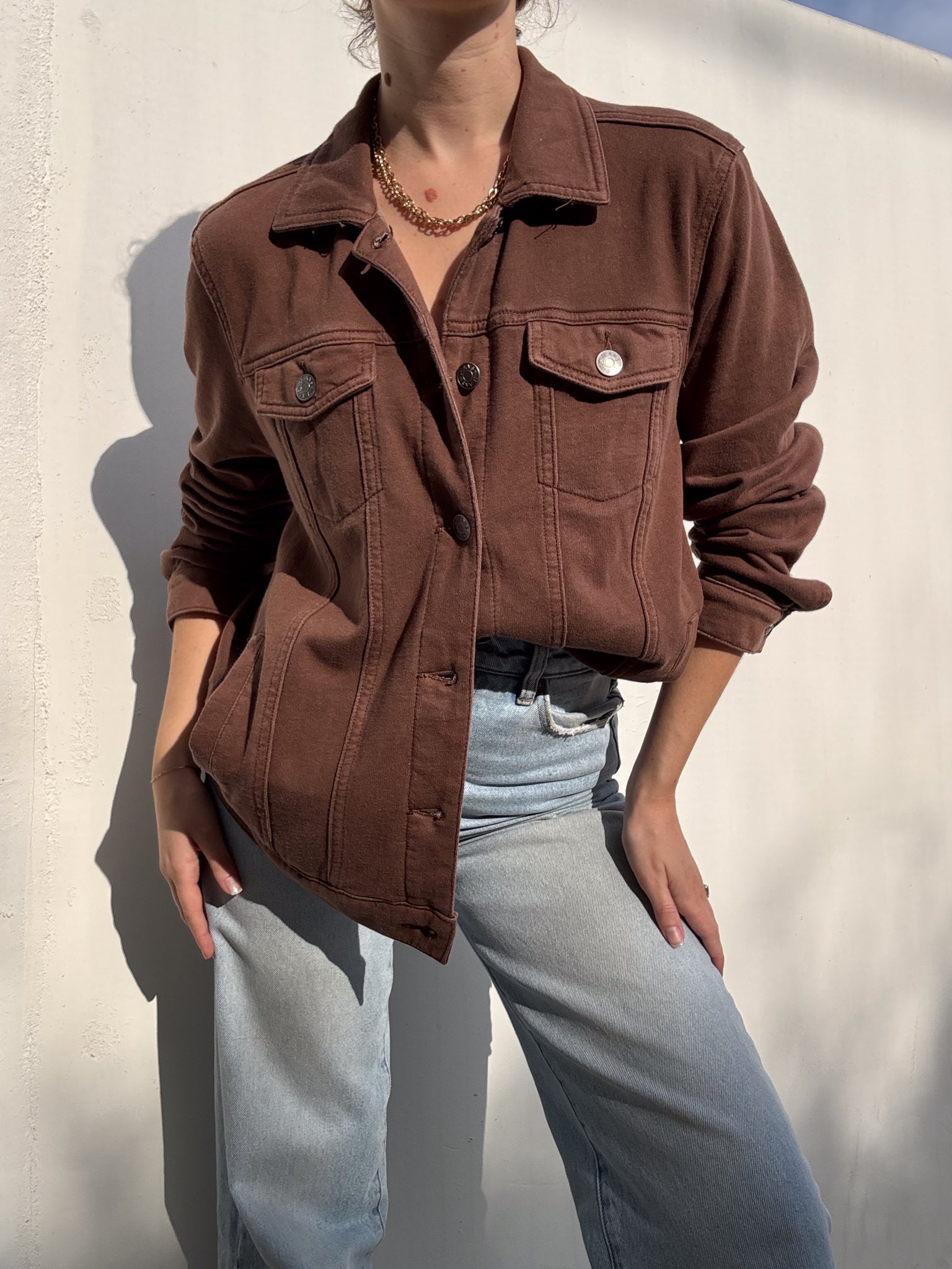 Fleming Fleece Jacket in Brown