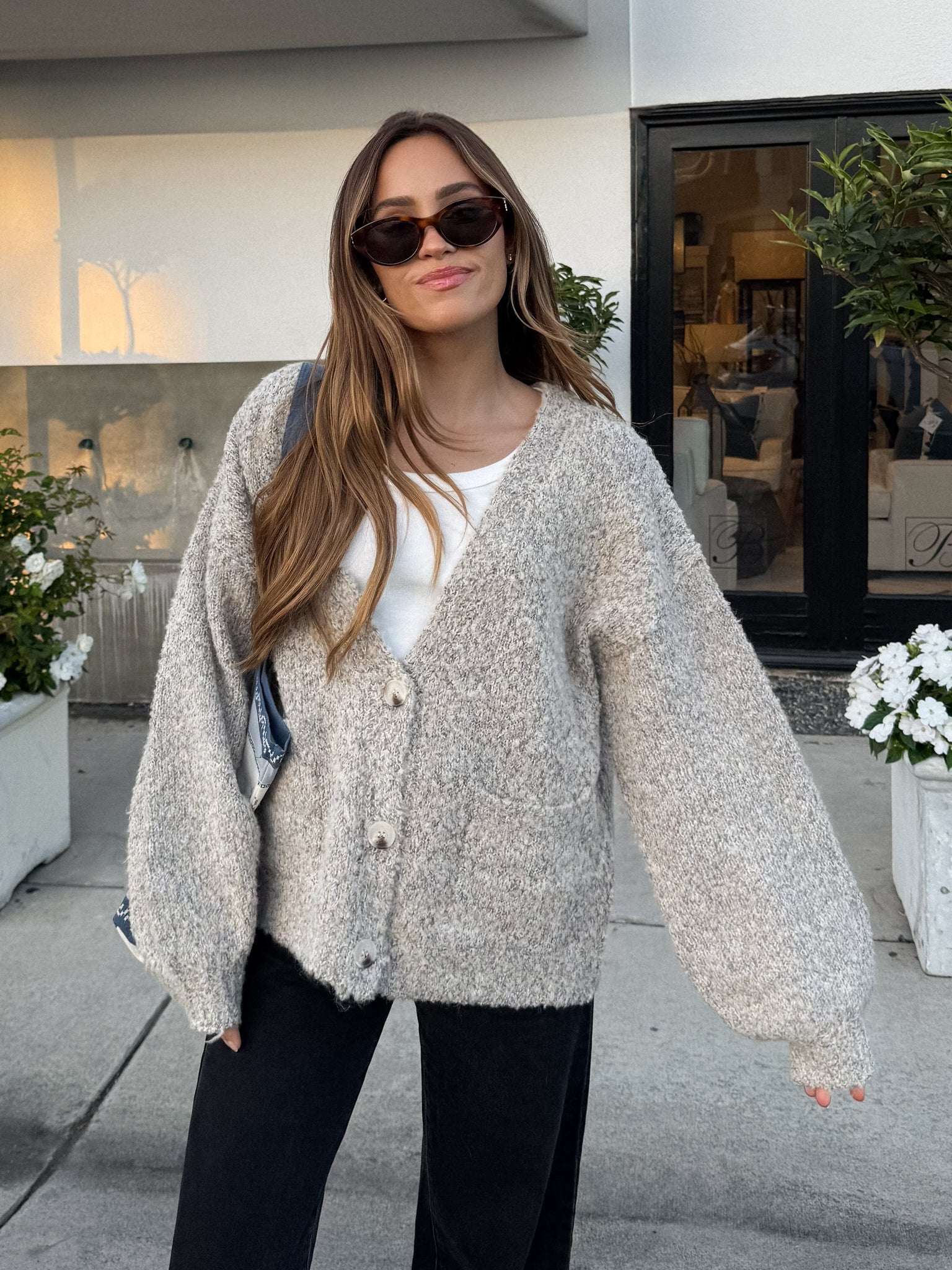 Caribou Speckled Knit Sweater