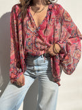 Fuchsia Mirage Blouse