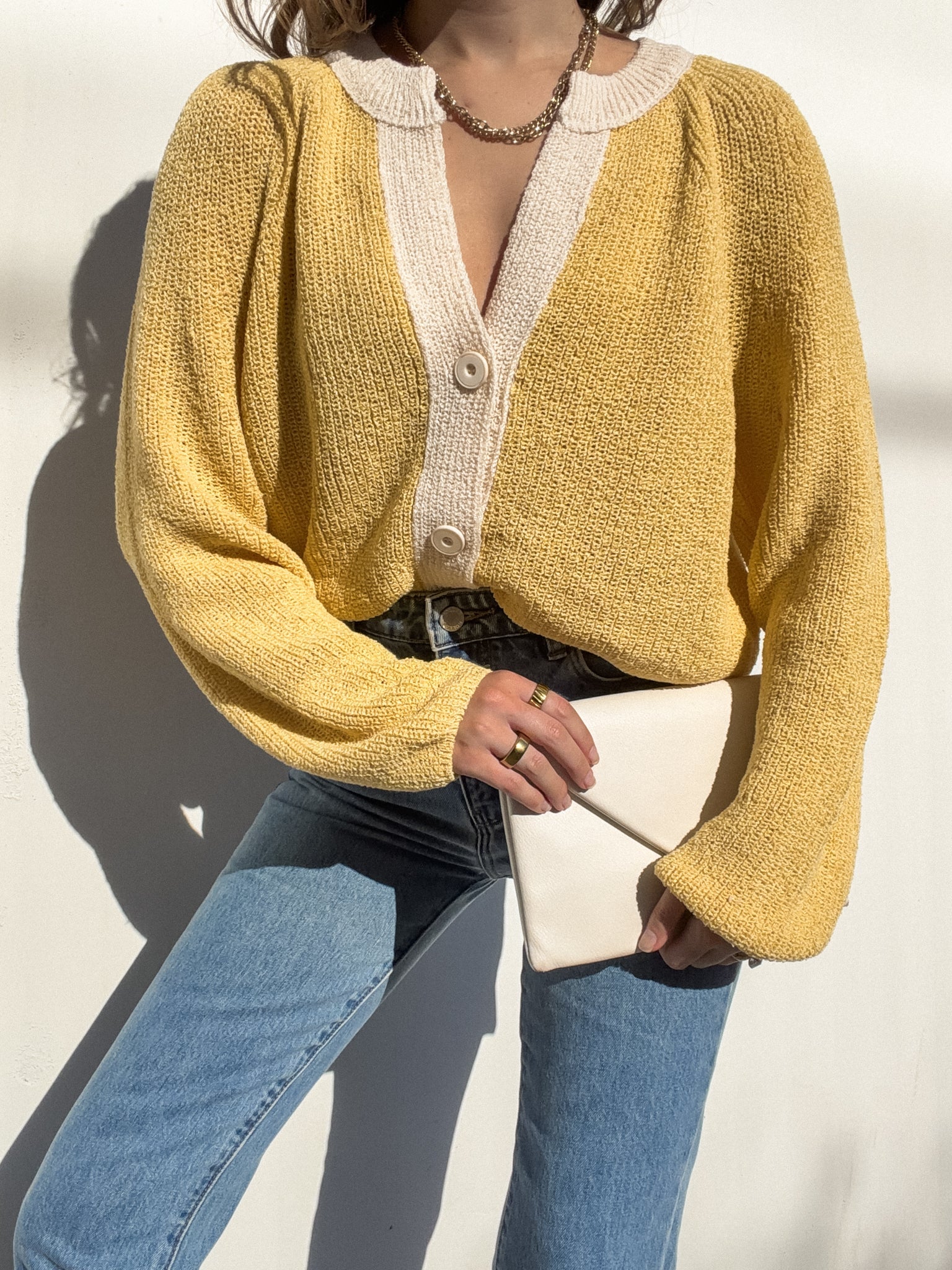 Daisies Ribbed Knit Sweater