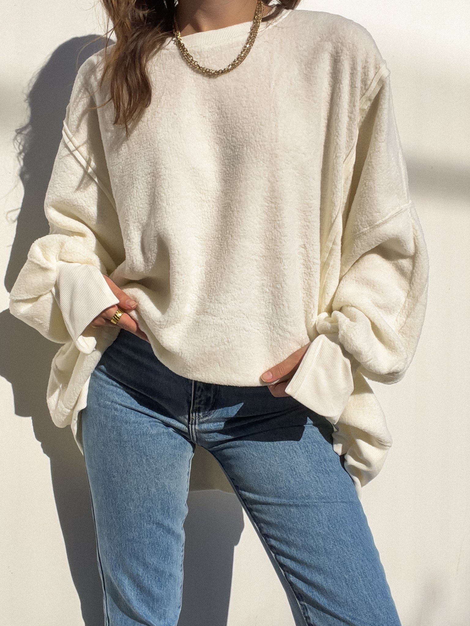 Elysia Soft Sweatshirt in Cream