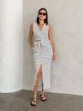 Lana Stripe Knit Skirt - Final Sale