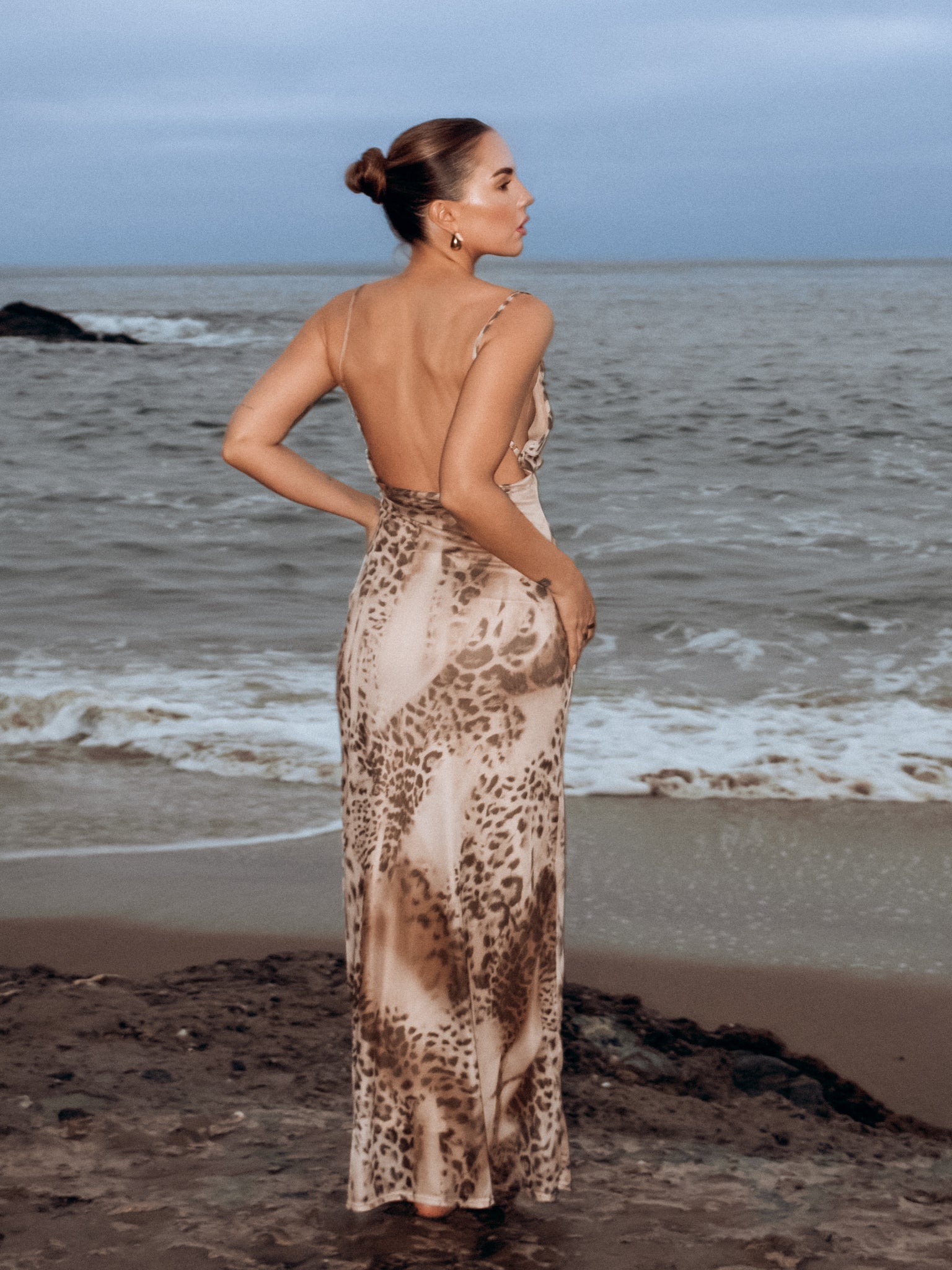 Chasing You Cowl Maxi Dress