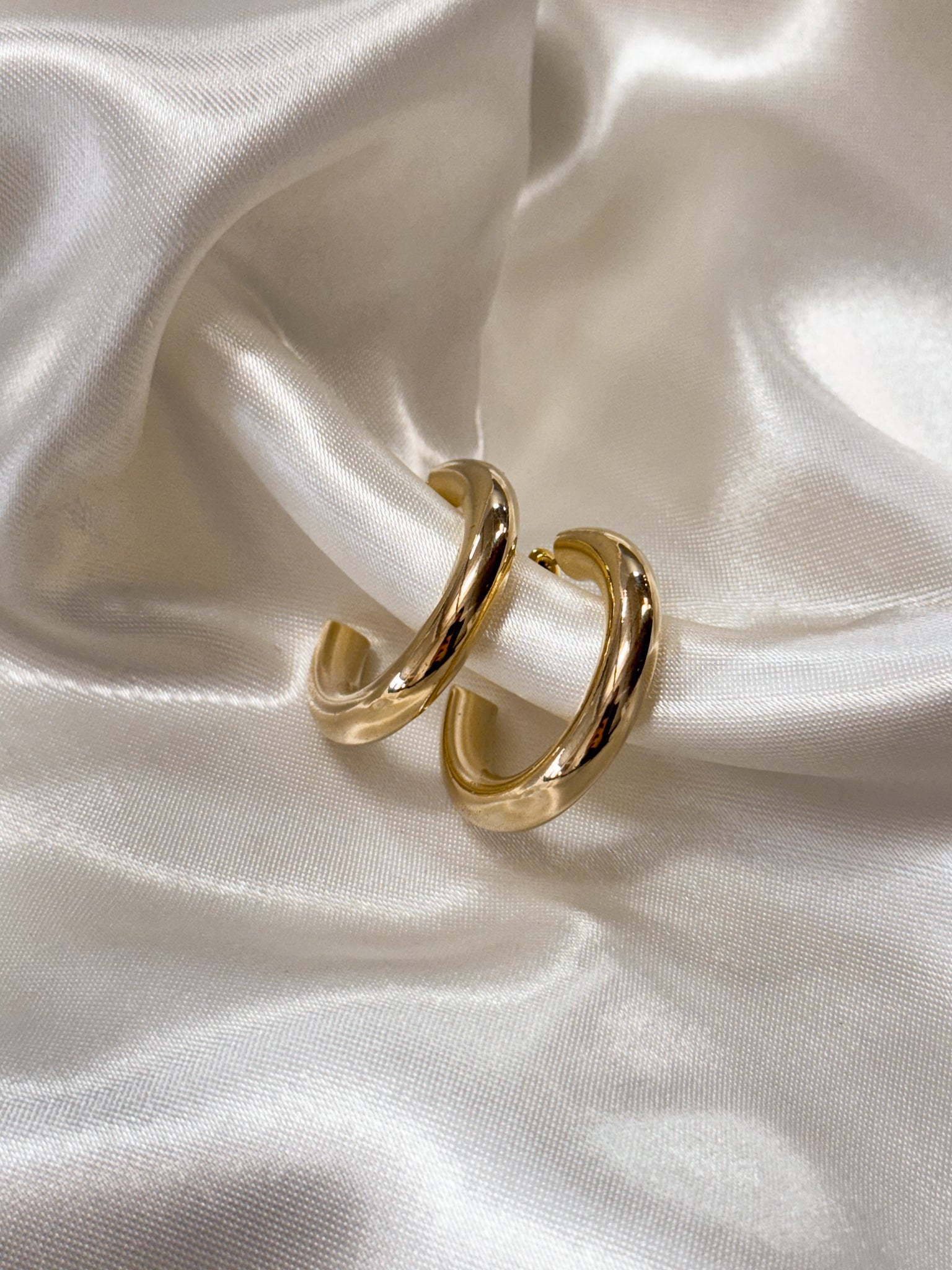 Thick Gold Hoops
