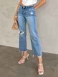 Wine and Dine Crop Denim Jeans