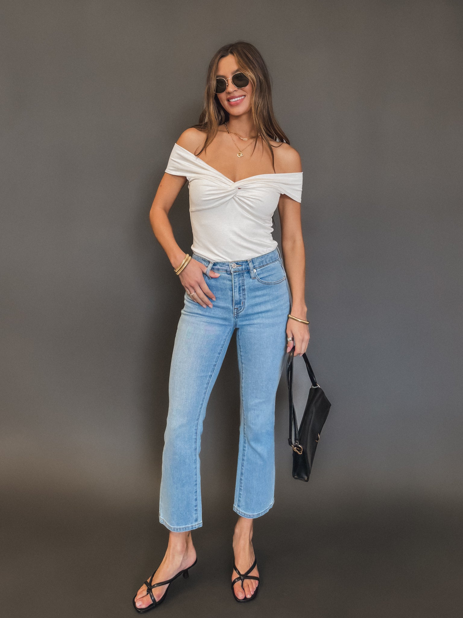 Marlow Cropped Flare Jeans