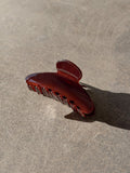 Caramel Claw Clip in Dark Brown
