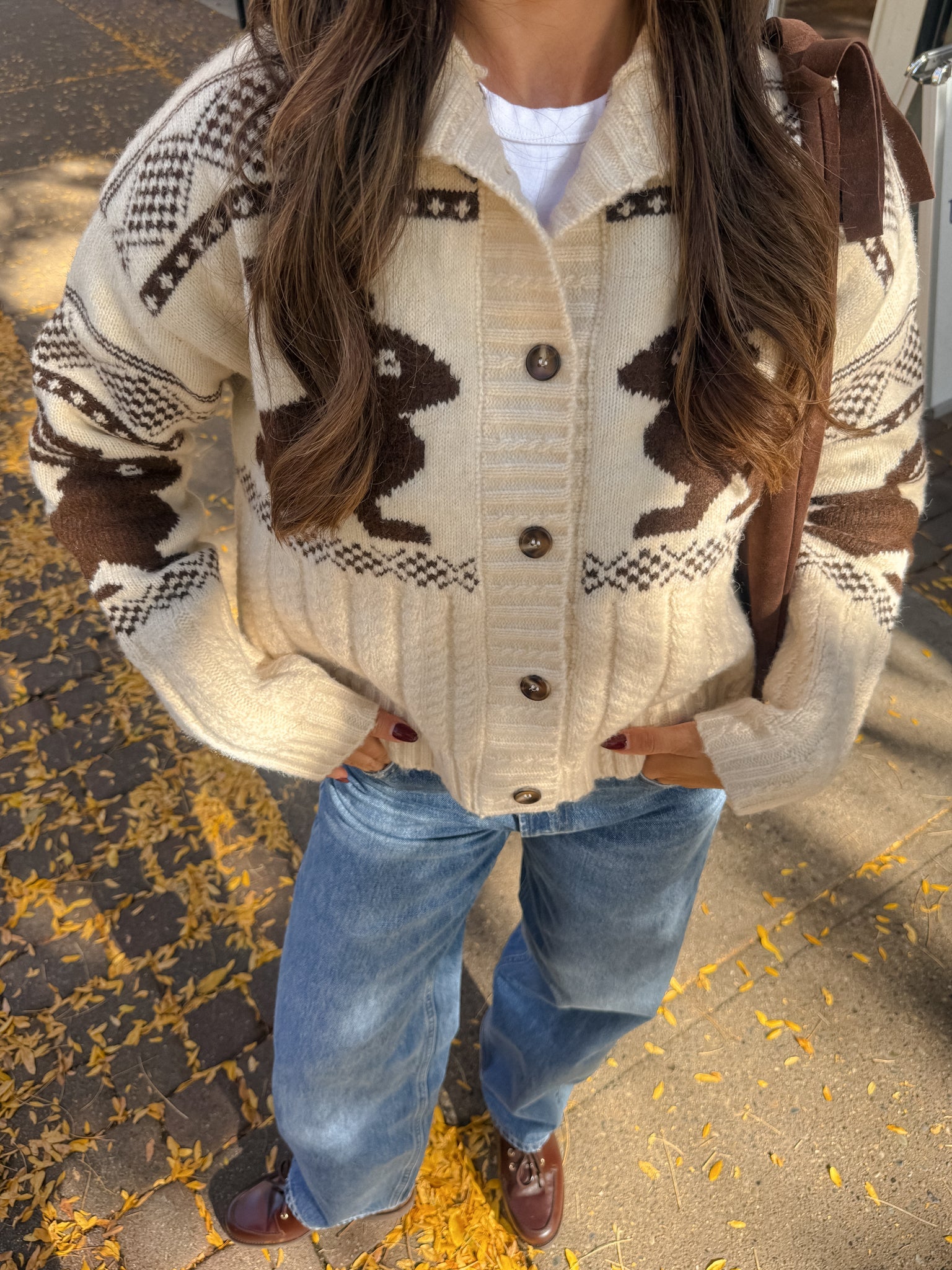 Hazel Bunny Jacquard Sweater