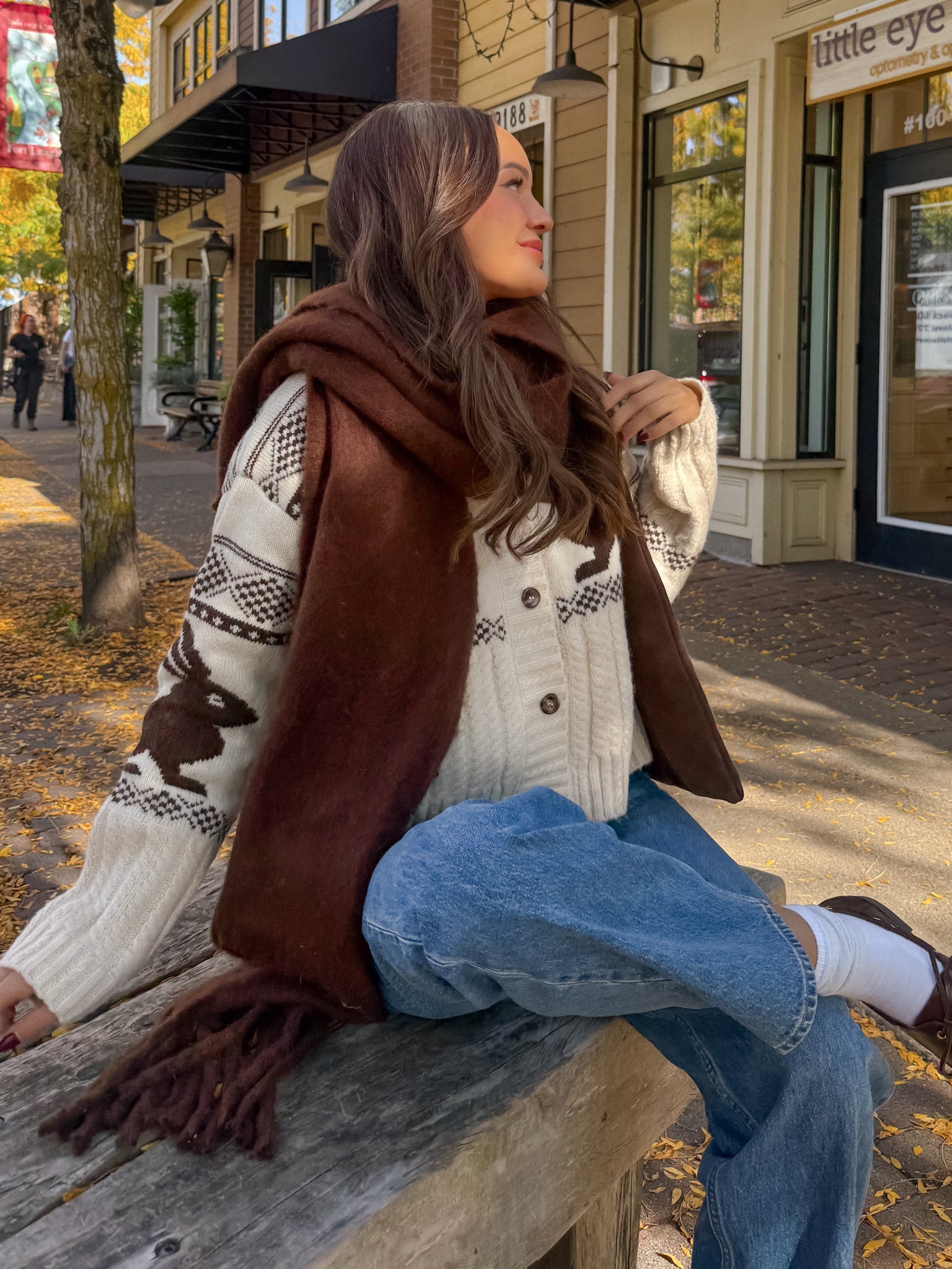 Hazel Bunny Jacquard Sweater