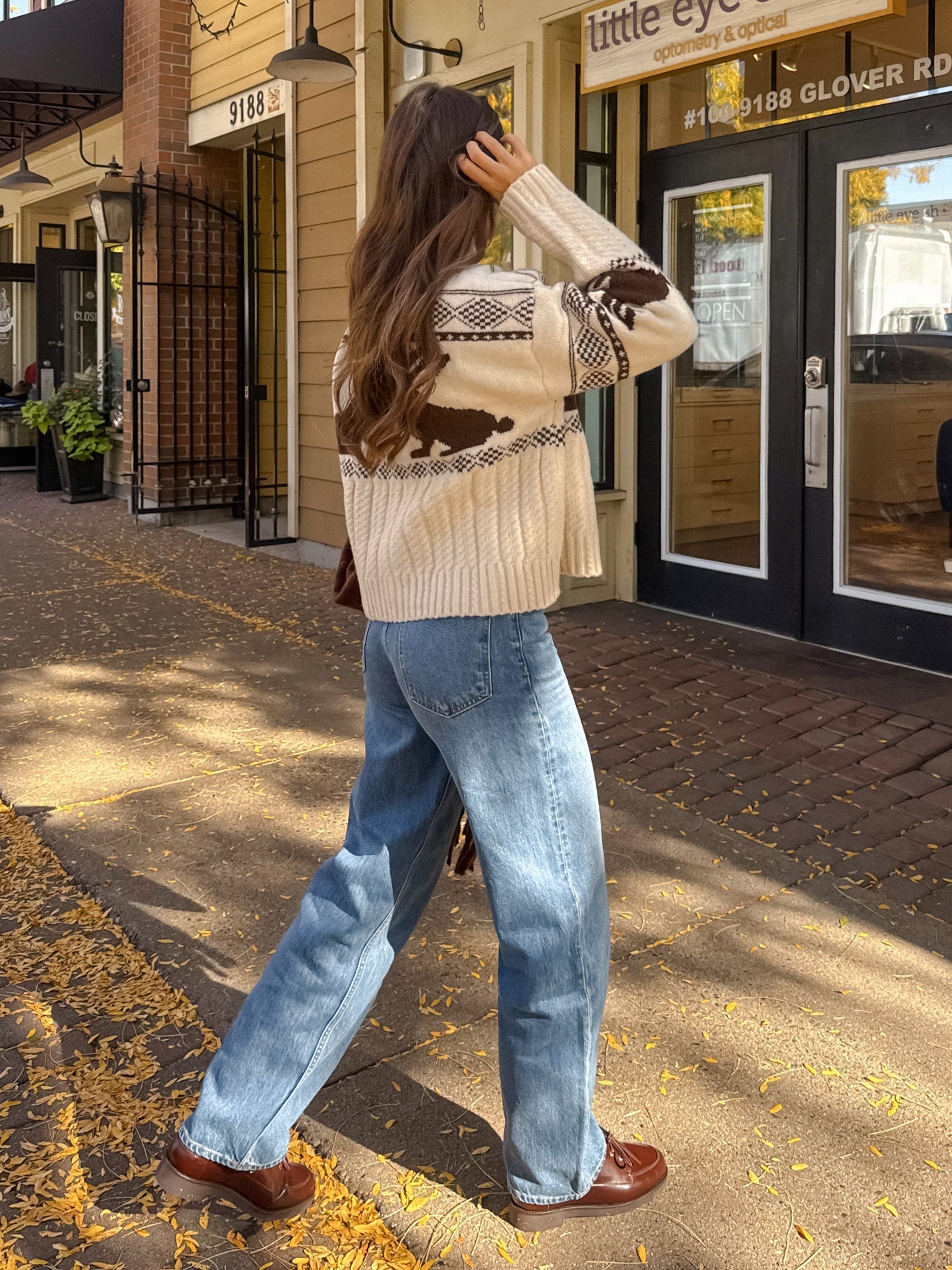 Hazel Bunny Jacquard Sweater