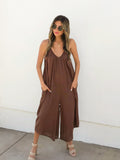 Solana Jumpsuit in Brown