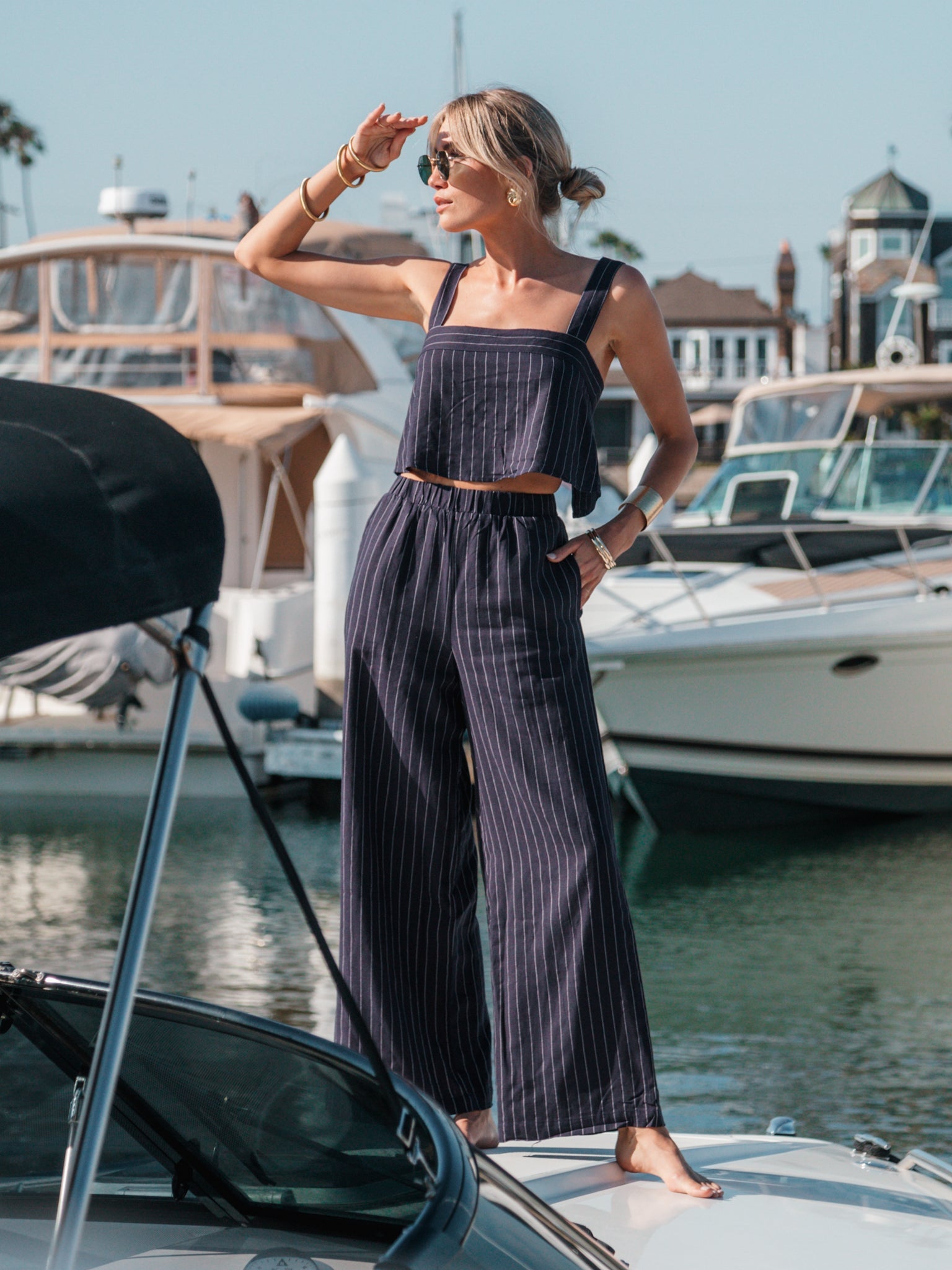 Haven Stripe Crop Top - Final Sale