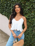 Fleur Cami Top in White - Final Sale