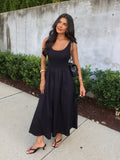 Freya Midi Dress in Black