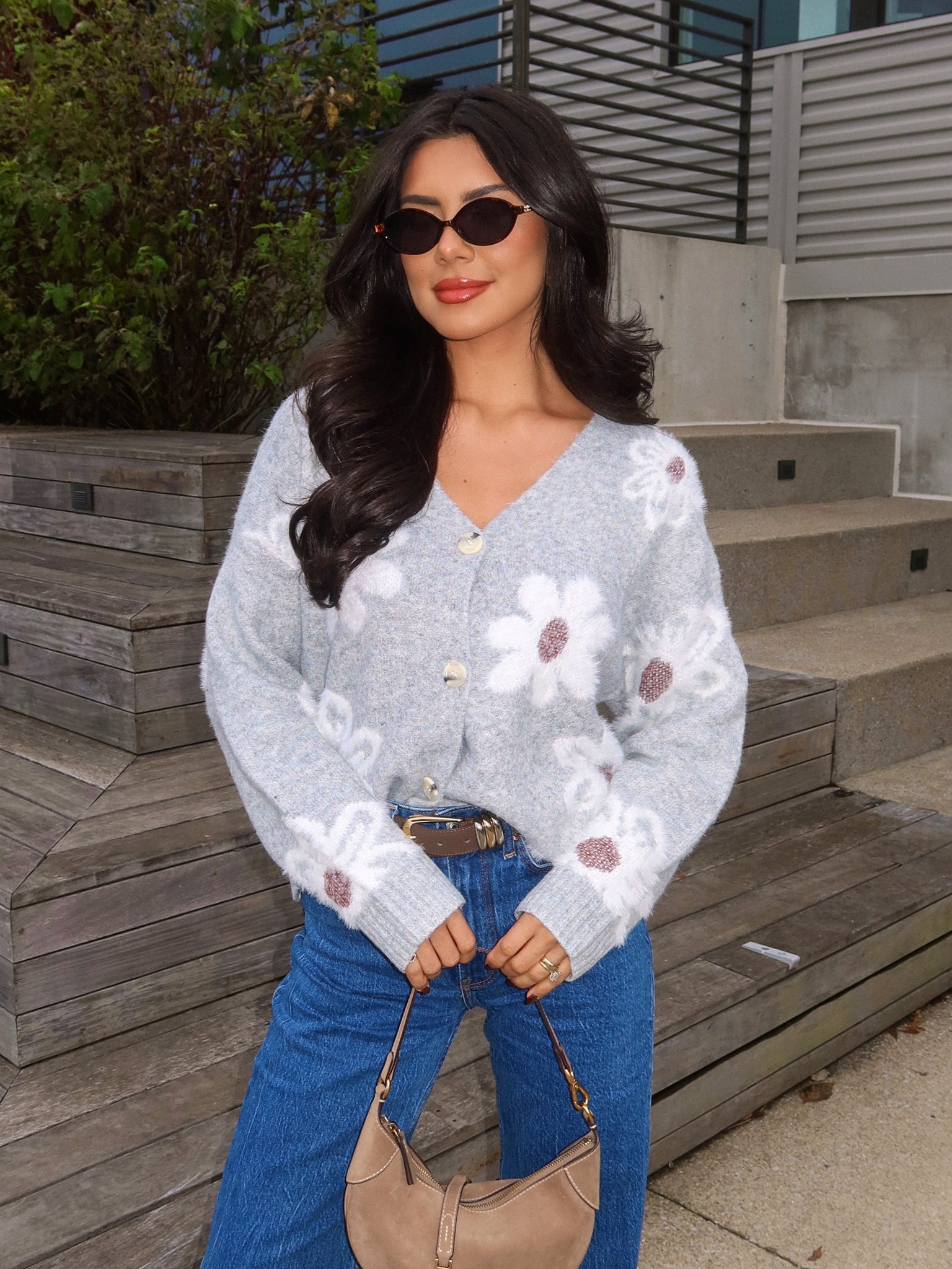 Celandine Flower Knit Cardigan