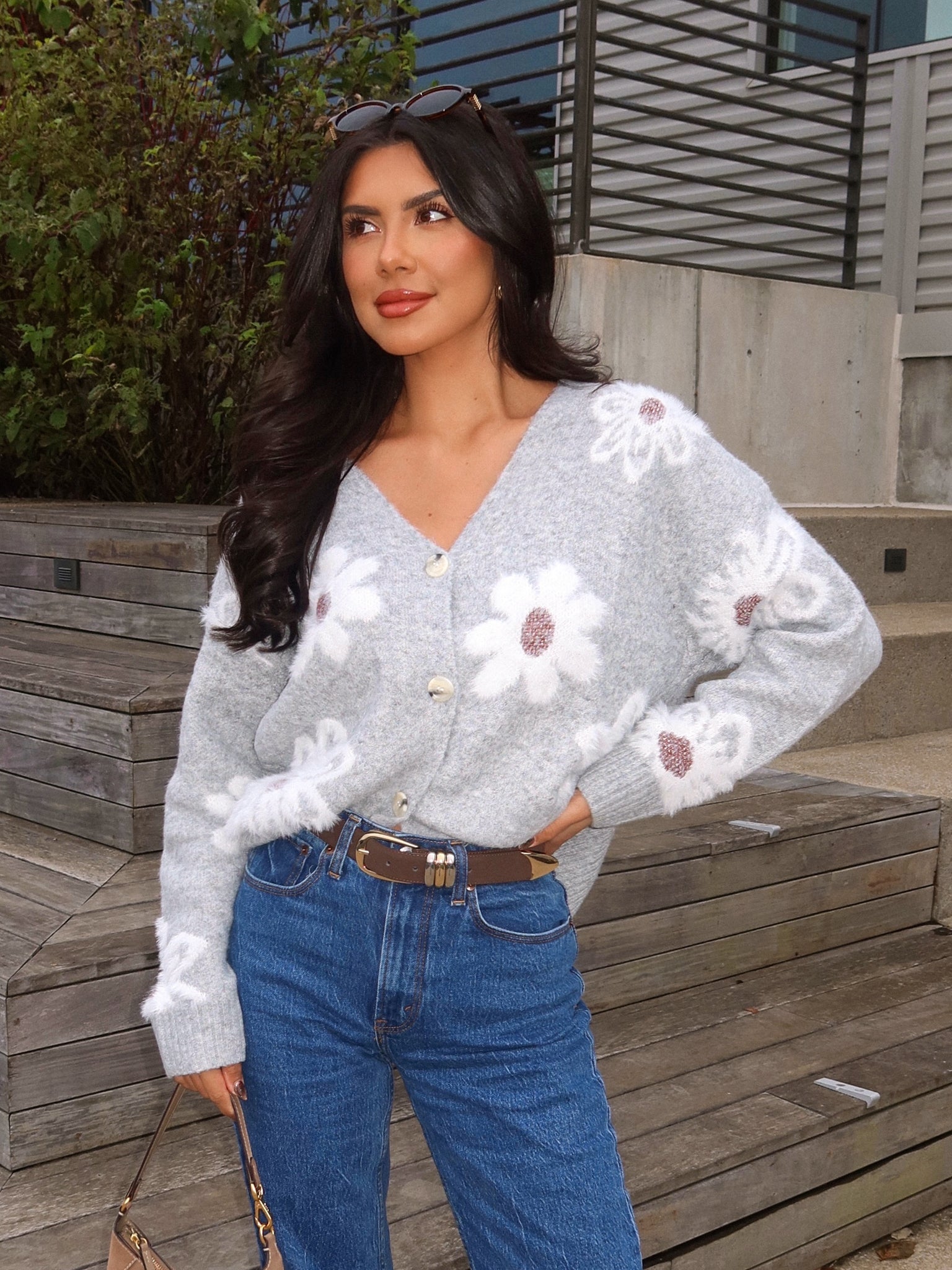 Celandine Flower Knit Cardigan