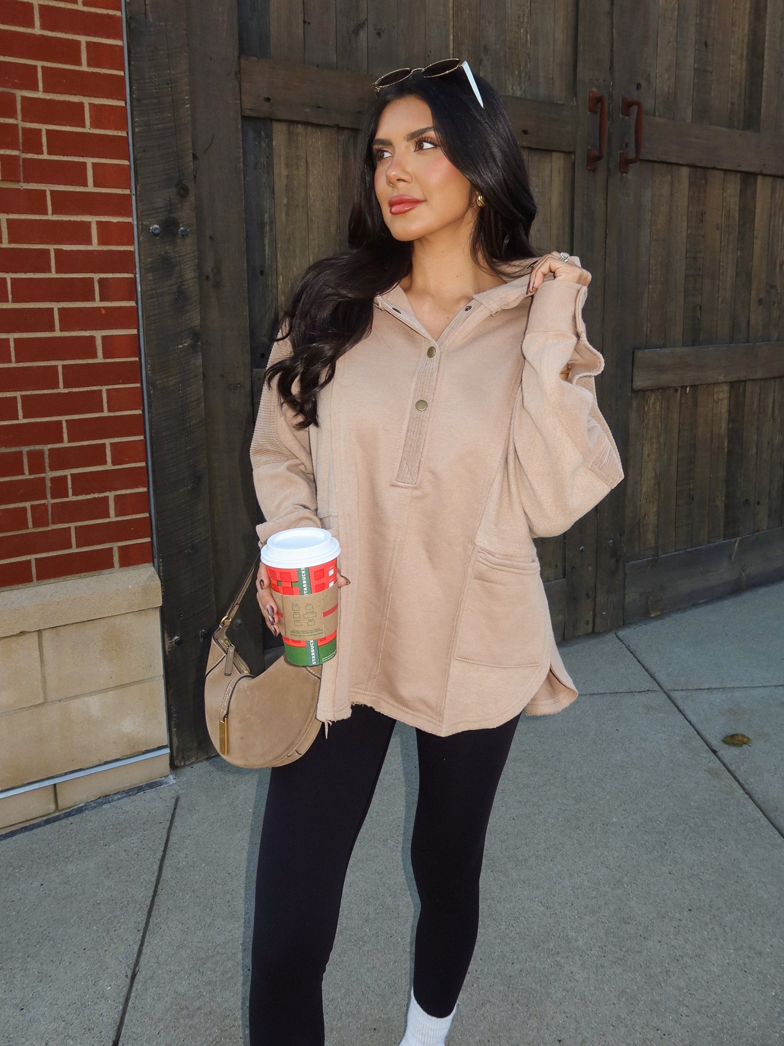 Brown Sugar Hooded Pullover