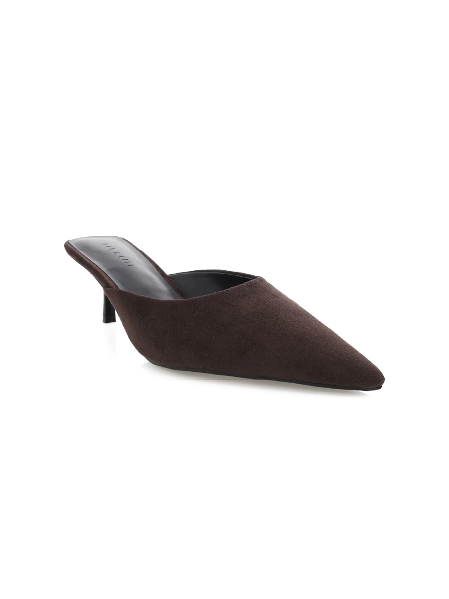 Wynonna Suede Kitten Heel in Dark cacao